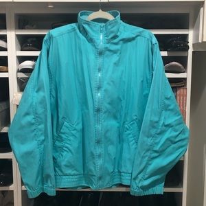 Koret Francisca Track Jacket size XL Teal Blue